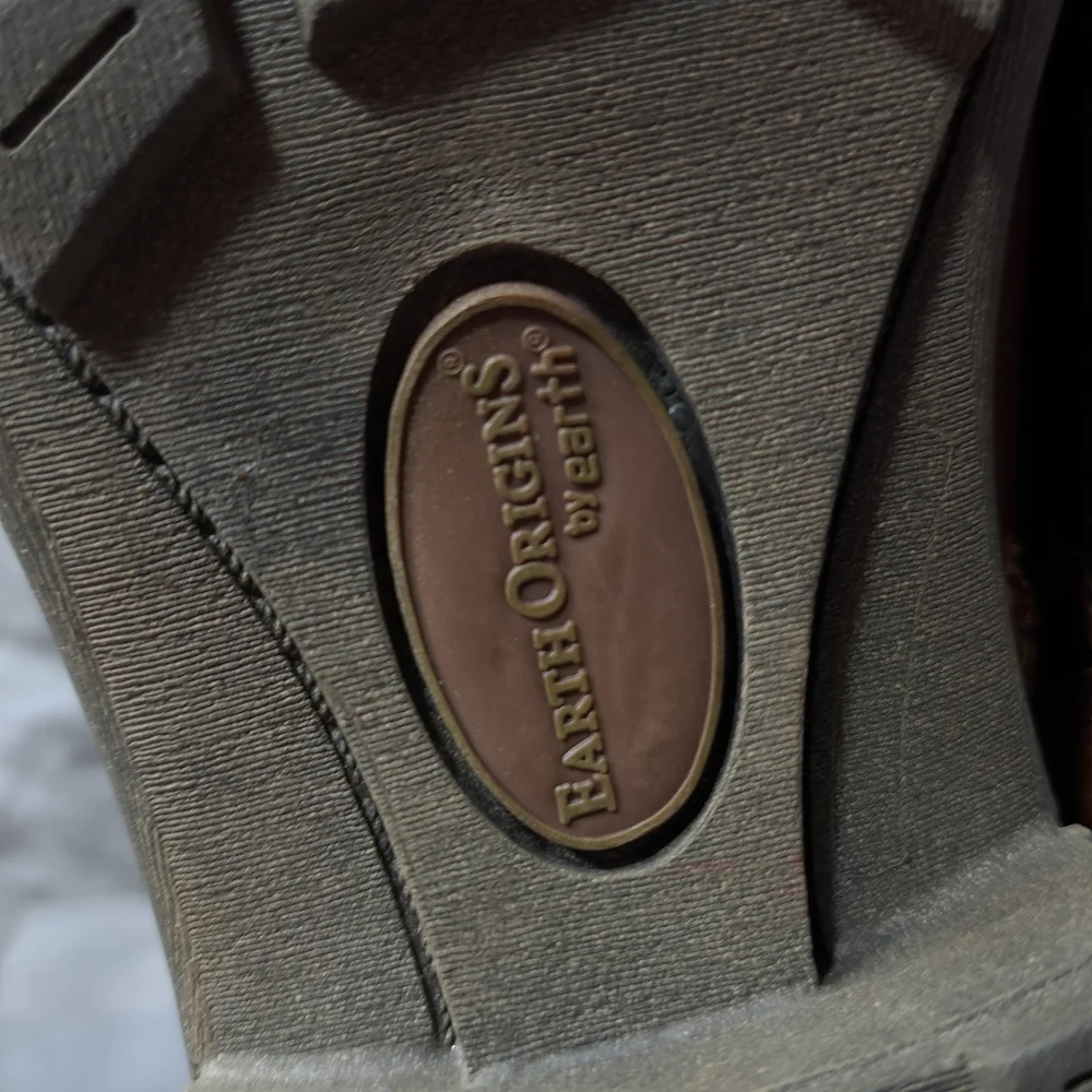 Earth Origins By Earth Women's Paris Ankle Boots Suede Leather Brown Size 9W - Picture 10 of 16